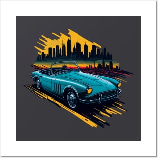 Triumph Spitfire Vintage Car Art Posters and Art